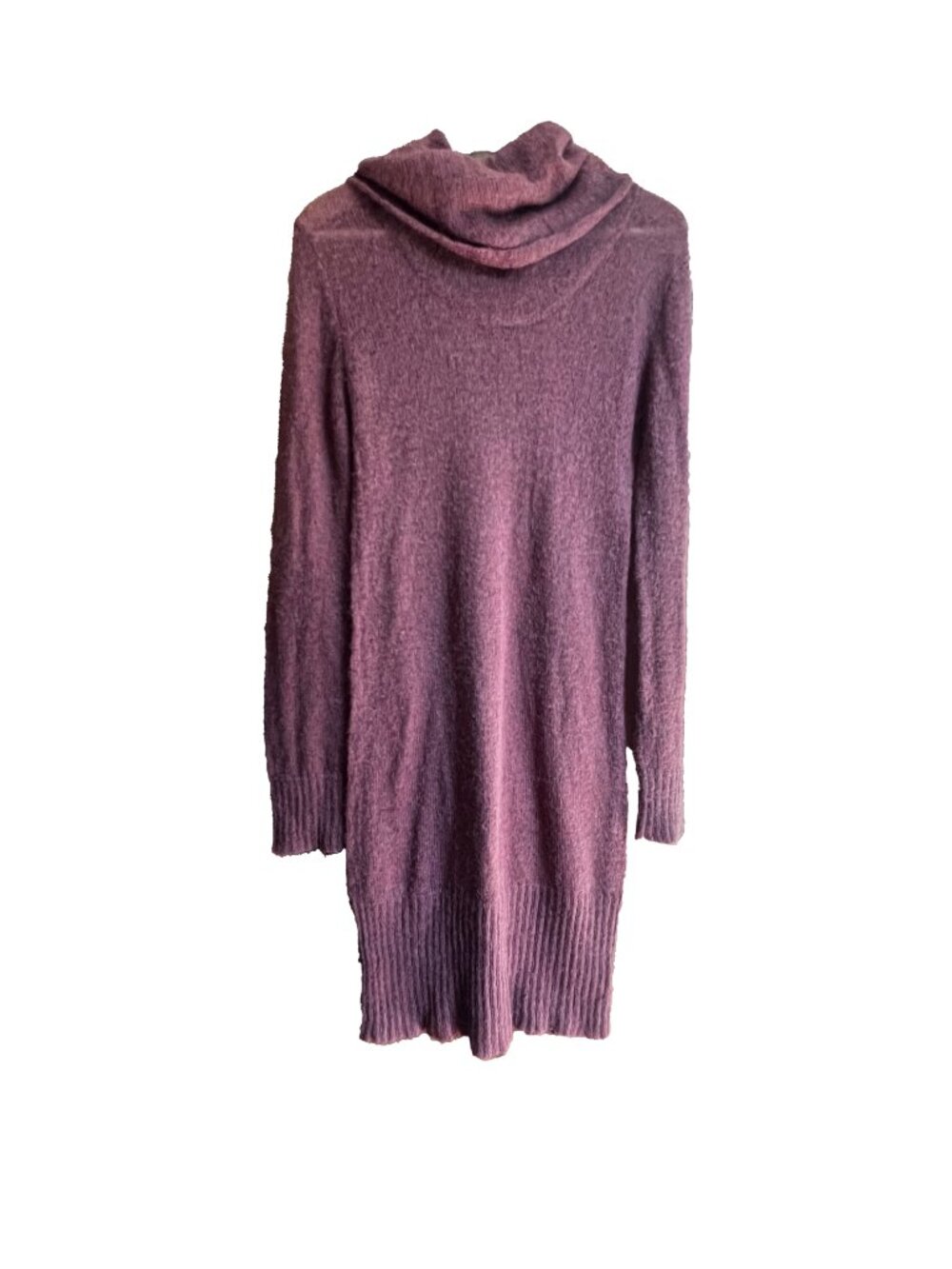 Kenzie mohair dress XL long sleeve heather pink cowl neck lightweight